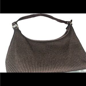 Brown Woven Fabric Shoulder‎ Bag Purse Y2K Fashion Handbag Stylish